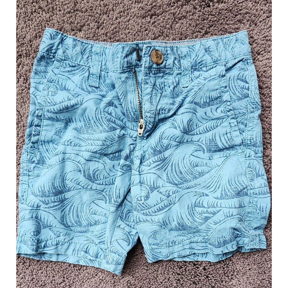Cat & Jack Blue Ocean Wave Shorts - Size 4